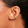 Bijoux D'Oreilles Mamamia Acier Jaune