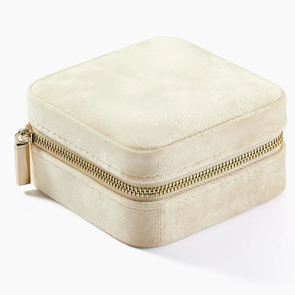Boite à Bijou Tissu Beige
