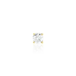 Boucle D'oreille Puce Unitaire Victoria Or Jaune Diamant