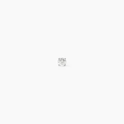 Boucle D'oreille Puce Unitaire Victoria Or Blanc Diamant