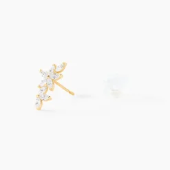 Boucle D'oreille Unitaire Kristjana Or Jaune Oxyde De Zirconium