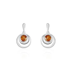 Boucles D'oreilles Argent Blanc Alanna Ambres