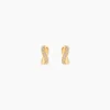 Boucles D'oreilles Izefia Rondes Or Jaune Oxyde De Zirconium