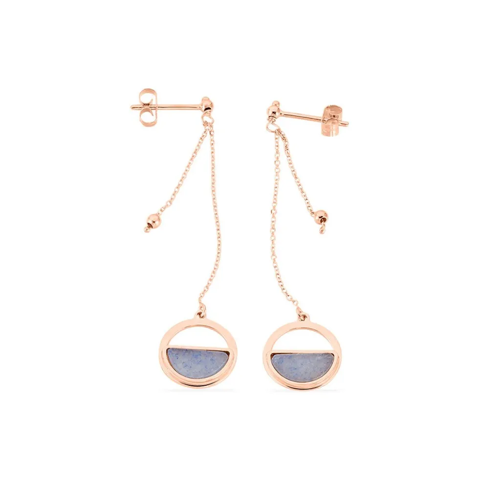 Boucles D'oreilles Or Jaune Cendra Forme Cercle