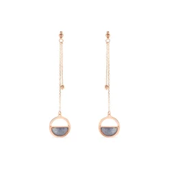 Boucles D'oreilles Or Jaune Cendra Forme Cercle