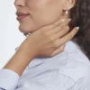 Boucles D'oreilles Pendantes Or Blanc Jessamyn Perles De Culture Oxyde