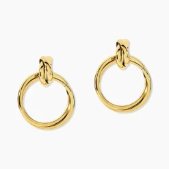 Boucles D'oreilles Pendantes Allobrox Acier Dore