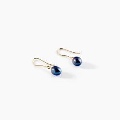 Boucles D'oreilles Pendantes Severiane Or Jaune Perle De Culture