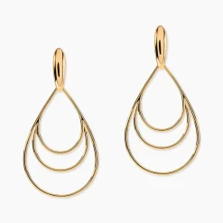 Boucles D'oreilles Pendantes Jenyfer Plaqué Or Jaune