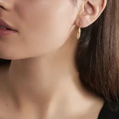 Boucles D'oreilles Pendantes Plaqué Or Kai