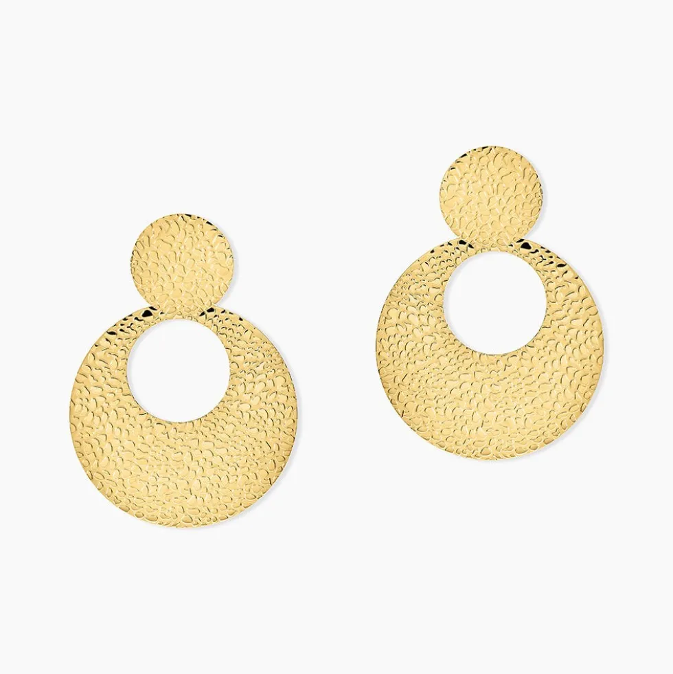 Boucles D'oreilles Pendantes Roslin Acier Doré