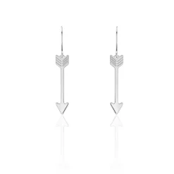 Boucles D'oreilles Pendantes Shaneze Argent Blanc