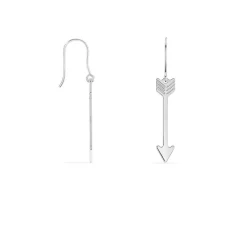 Boucles D'oreilles Pendantes Shaneze Argent Blanc