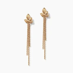 Boucles D'oreilles Pendantes Althea Plaqué Or Doré