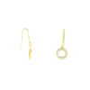 Boucles D'oreilles Pendantes Lavande Or Jaune Oxydes