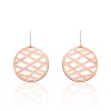Boucles D'oreilles Pendantes Maelis Acier Rose