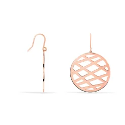 Boucles D'oreilles Pendantes Maelis Acier Rose