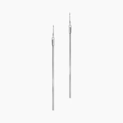 Boucles D'oreilles Pendantes Yaka Argent Blanc