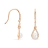 Boucles D'oreilles Pendantes Majida Argent Perle De Culture Et Oxyde