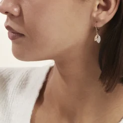 Boucles D'oreilles Pendantes Plaqué Or Jaune Simao Oxydes De Zirconium