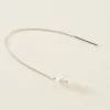 Boucles D'oreilles Pendantes Garance Argent Blanc Perle De Culture