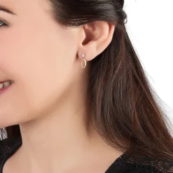 Boucles D'oreilles Pendantes Tatiana Or Jaune Diamant