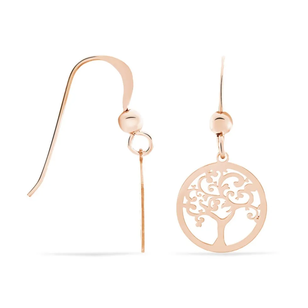 Boucles D'oreilles Pendantes Marijan Argent Rose