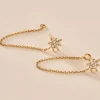 Boucles D'oreilles Pendantes Kettil Or Jaune Oxyde De Zirconium