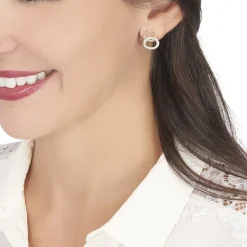 Boucles D'oreilles Pendantes Daniyah Or Jaune Diamant