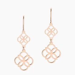 Boucles D'oreilles Pendantes Letizia Argent Rose