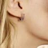 Boucles D'oreilles Pendantes Argent Blanc Oxyde De Zirconium