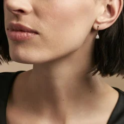 Boucles D'oreilles Pendantes Pear C Or Jaune Diamant