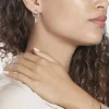 Boucles D'oreilles Pendantes Argent Blanc Vanne