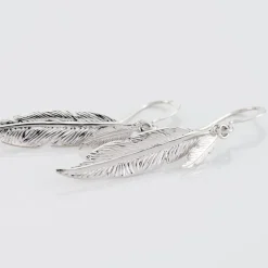 Boucles D'oreilles Pendantes Violka Argent Blanc