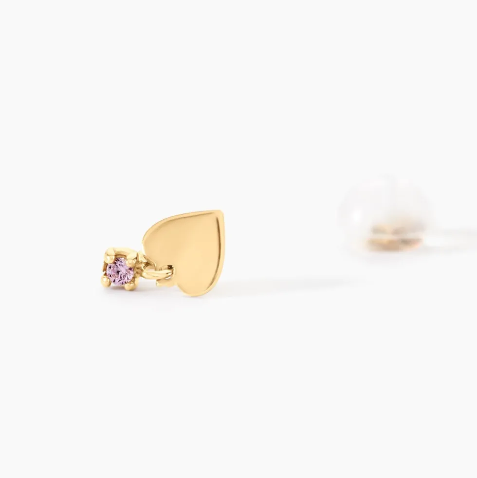 Boucles D'oreilles Pendantes Or Jaune Marie Lou Oxyde De Zirconium