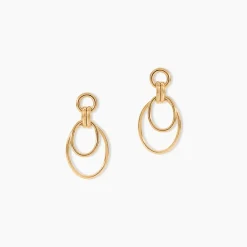 Boucles D'Oreilles Pendantes Felicity Plaqué Or Jaune