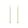 Boucles D'oreilles Pendantes Vienne Or Jaune Oxyde De Zirconium