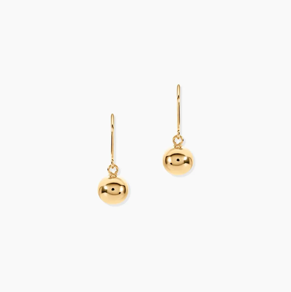 Boucles D'oreilles Pendantes Fidelia Boules Or Jaune