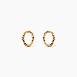 Boucles D'Oreilles Puces Aleria Plaqué Or Jaune