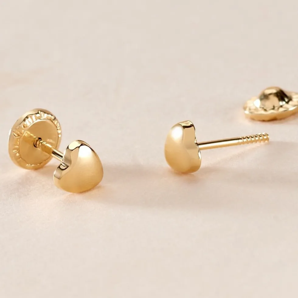 Boucles D'oreilles Puces Arisaema Or Jaune