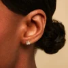 Boucles D'Oreilles Puces Bohumir Or Jaune Oxyde De Zirconium