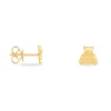 Boucles D'oreilles Puces Baptista Ours Or Jaune