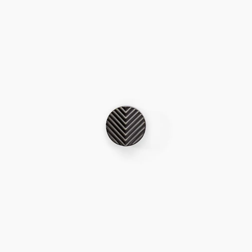 Boucles D'oreilles Puces Black Love Acier Blanc