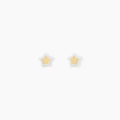Boucles D'oreilles Puces Cleomelia Etoile Or Jaune
