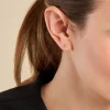 Boucles D'oreilles Puces Celesta Argent Blanc