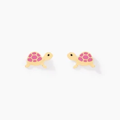 Boucles D'oreilles Puces Cali Tortue Or Jaune