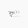 Boucles D'oreilles Puces Clery Argent Blanc Oxyde De Zirconium