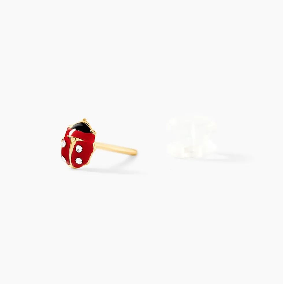 Boucles D'oreilles Puces Deena Or Jaune Oxyde De Zirconium