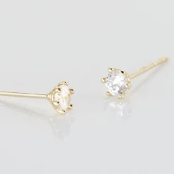 Boucles D'oreilles Puces Eddie Or Jaune Oxyde