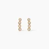 Boucles D'Oreilles Puces Emiliana Plaqué Or Jaune Oxyde De Zirconium